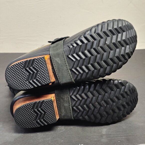 Sorel Boots Womens Conquest Carly Short Winter Snow Duck Boot Leather Black - Picture 5 of 8